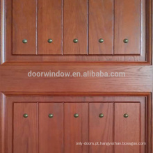 Portas de painel decorativo interior de madeira de carvalho vermelho